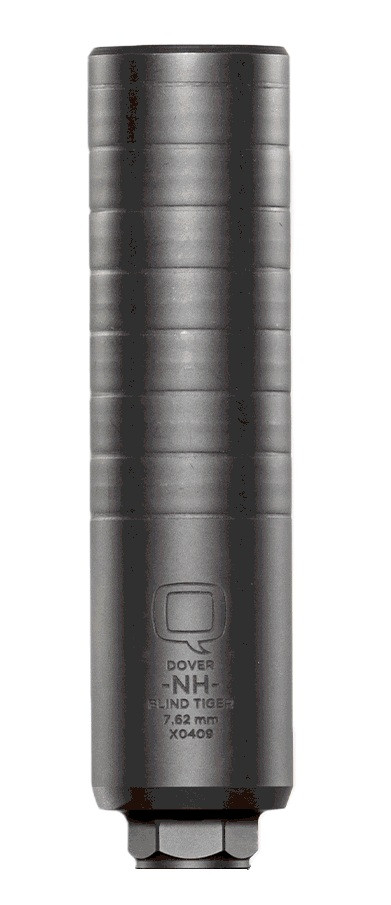 Q Blind Tiger 7.62mm 7" Stainless Steel Black SIL-BT-QUICKIE-762